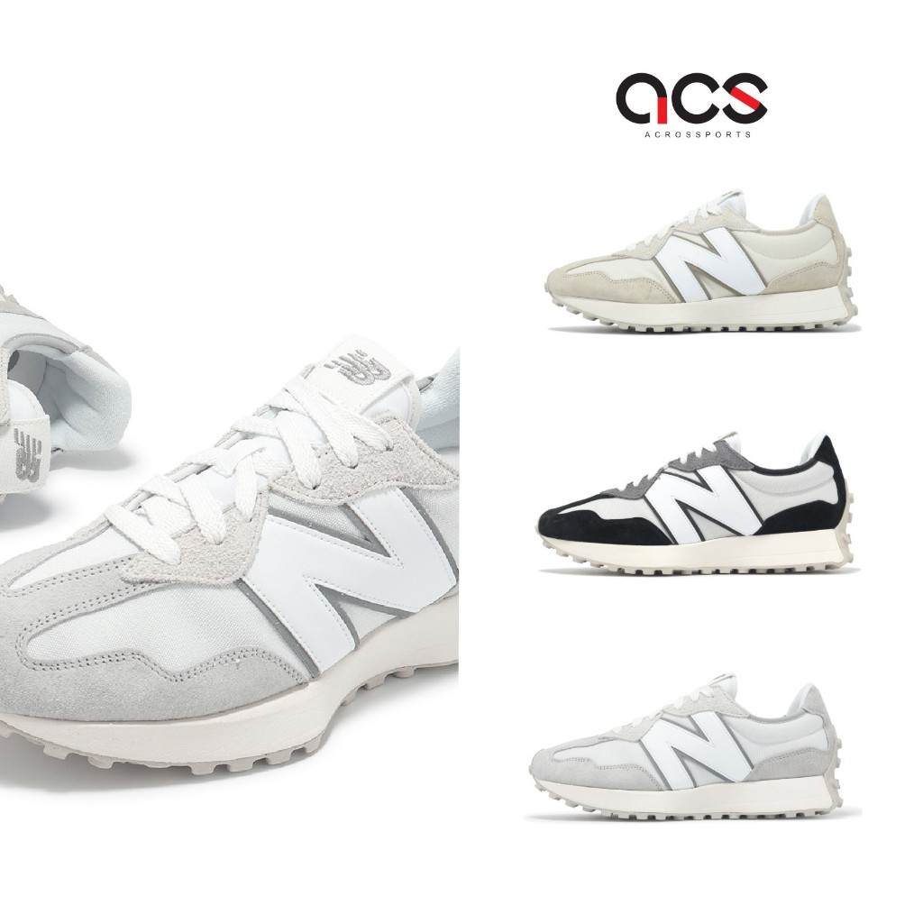 New Balance NB 休閒鞋 327 男鞋 女鞋 任選 情侶鞋 灰 亞麻 黑 麂皮 復古 [ACS]