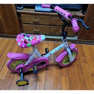 9成新 臺灣製造 12吋熊貓兒童腳踏車 發泡輪胎 低跨點 三輪車 小孩自行車 600元