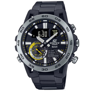 【CASIO 卡西歐】EDIFICE 藍芽 方程式賽車懸吊系統 經典黑 ECB-40DC-1A 48mm