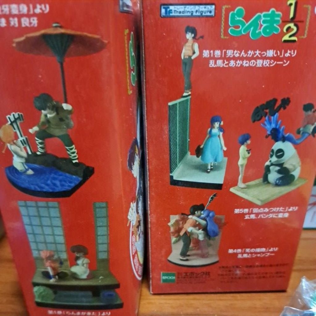 亂馬1/2らんま1/2 死の接吻 トレーディングフィギュアリメイク版のアニメでは響 良牙(Pちゃん)らんまがきた3種合售