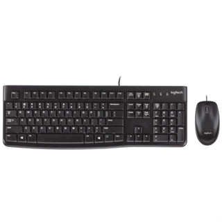 Logitech 羅技【MK120】有線 鍵盤滑鼠組 防濺灑設計 高解析度光學追蹤