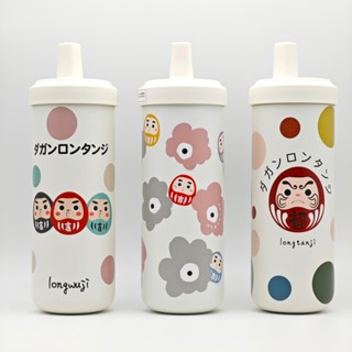 隆探吉316不銹鋼 隨行杯 吸管杯 手搖杯 飲料杯 環保杯 珍珠奶茶杯 達摩不倒翁 福神 交換禮物
