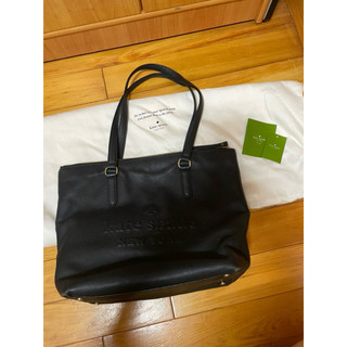 Kate Spade 黑色托特包-荔枝紋牛皮（防刮耐用）