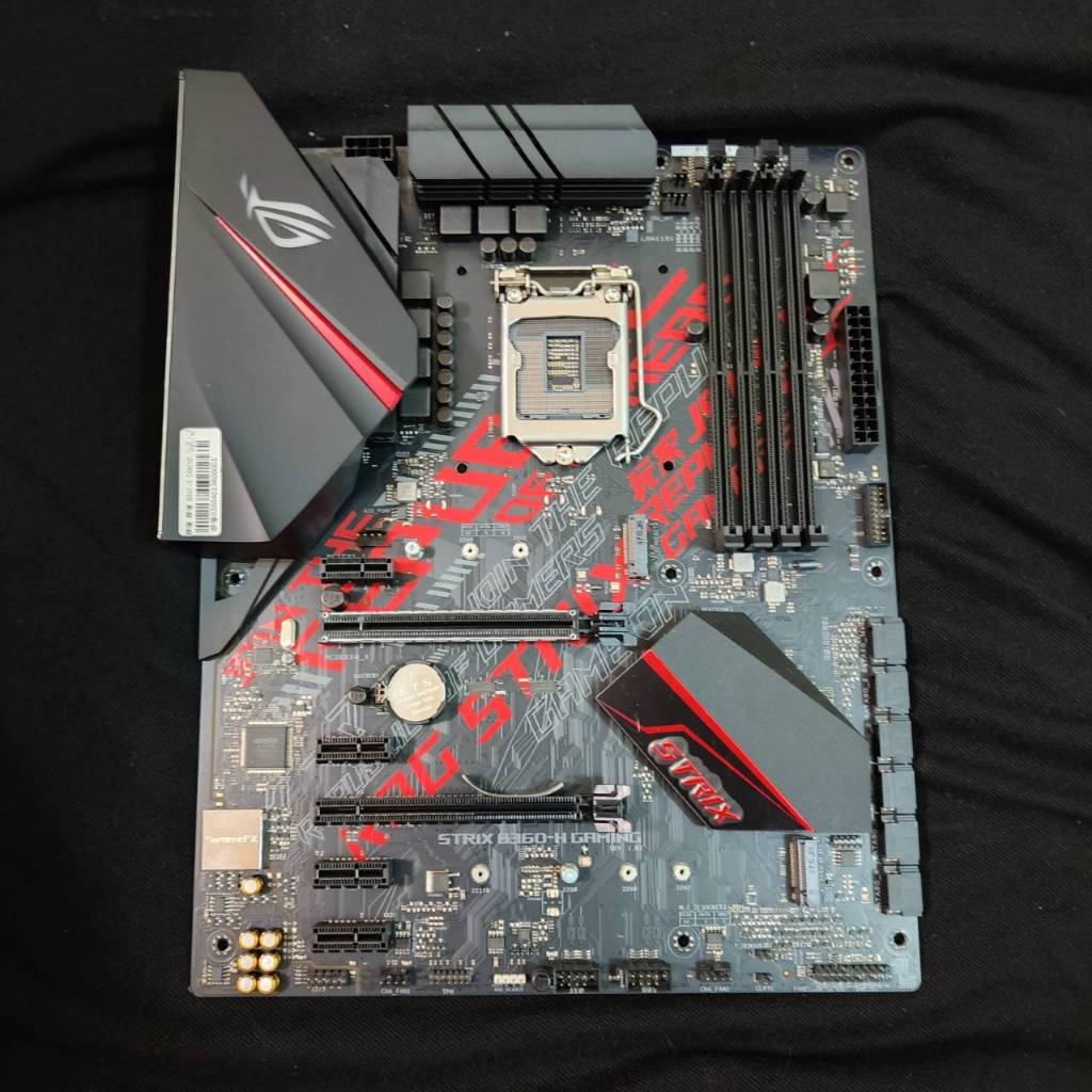 二手 ASUS STRIX B360-H GAMING 主機板  LGA 1151 針腳