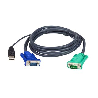 ATEN 2L-5202U 1.8公尺 USB 介面切換器連接線附三合一SPHD連接頭【預購】