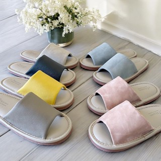 【iSlippers】簡單生活-(Simple Life)家居室內拖鞋-沉靜風格寬版皮拖-3雙$399