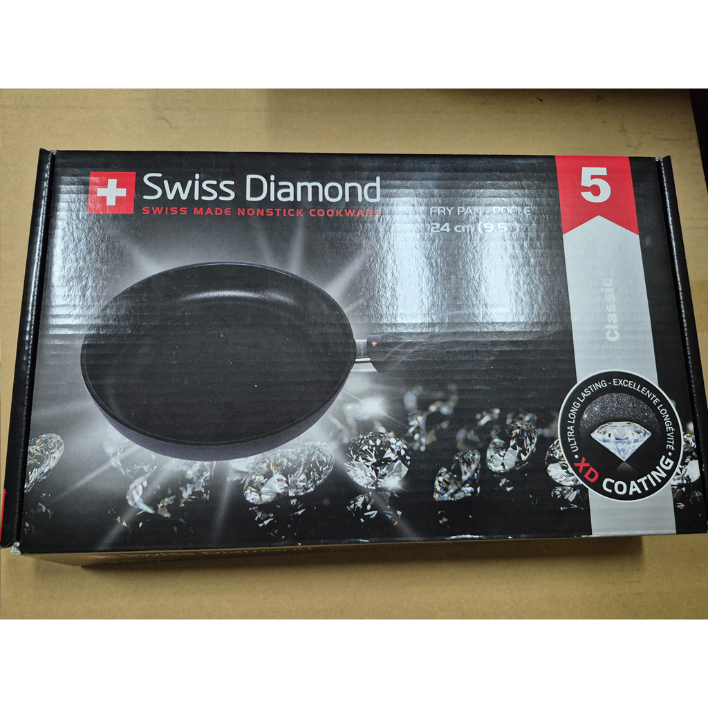 全新 Swiss Diamond XD 全聯瑞士頂級鑽石鍋 24CM XD6424 售後不退