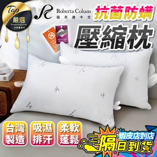 【現貨 免運費🔥吸濕排汗 柔軟蓬鬆】Roberta Colum 抗菌防蟎壓縮枕 防蟎枕 枕頭 抗菌枕 日本大和防蟎抗菌