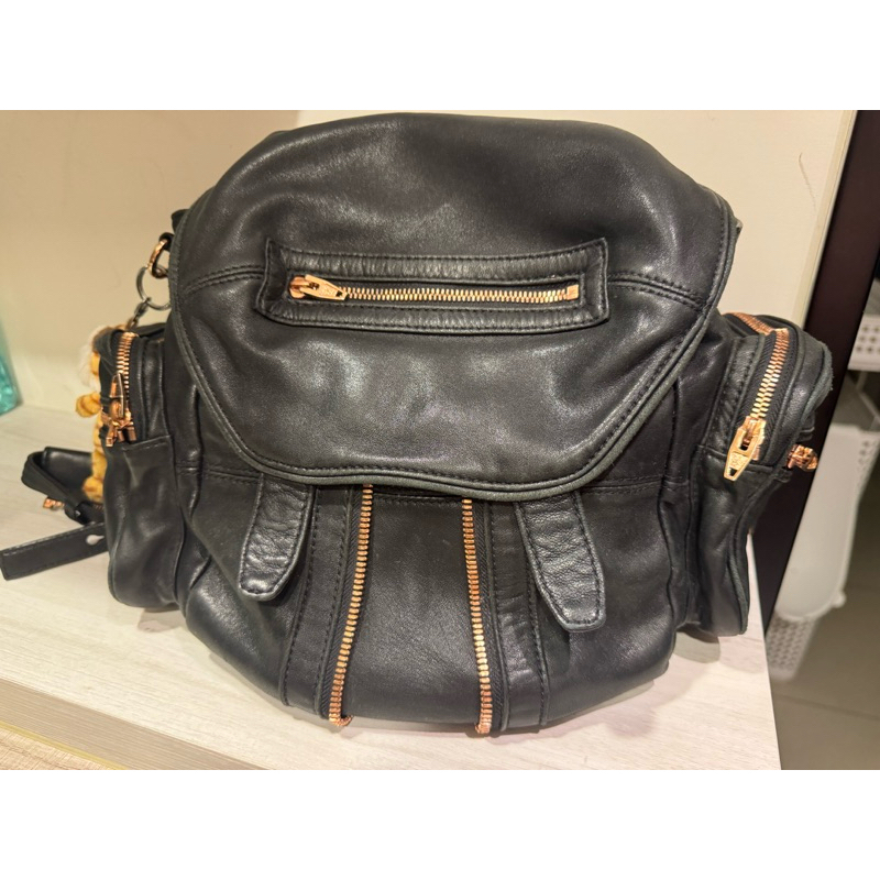 Alexander Wang 小羊皮後背包 玫瑰金