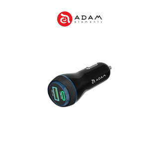【ADAM亞果元素】OMNIA C1+ USB-C 45W 雙孔極速車充 車用充電器 充電頭 PD快充 車充