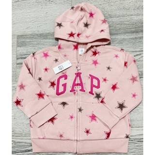 【良威精品】GAP 連帽外套 小童 女小童 LOGO刺繡 星星款/美版/全新/美國代購/現貨/滿額免運