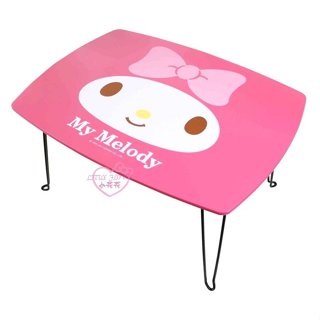 ♥小玫瑰日本精品♥MELODY 美樂蒂 桃色大臉 長桌 折疊收納桌 和室桌 桌子 客廳臥室必備 12051502