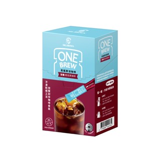 伯朗ONE BREW即溶-含糖輕焙黑咖啡 8gx20【家樂福】