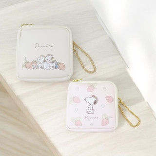 嘻嘻日貨🐾 現貨 日本限定 SNOOPY 史努比 草莓 花 零錢包 小錢包 迷你 小物 收納包