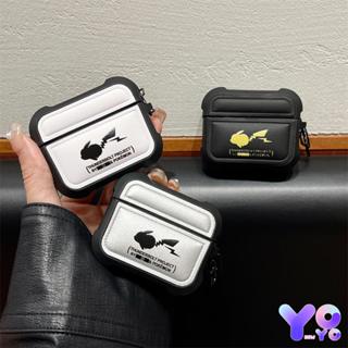 AirPods 4代耳機保護套 卡通比卡丘 貼皮羽絨服 蘋果耳機 1/2代 3代 AirPods Pro2 Pro保護殼