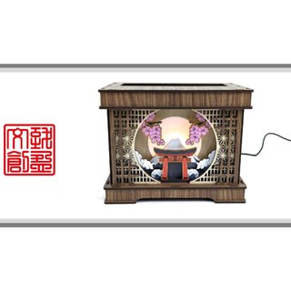 [致盈文創] DHSG-10 DIY雷射雕刻-收納系列 奉納箱DII 存錢筒 收藏盒 鳥居 招財 3D拼圖 立體拼圖
