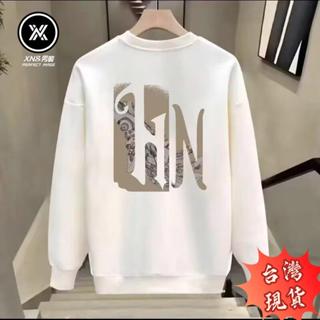 XN&臺灣現貨 長袖男 2025年新款衛衣男款春秋季圓領潮牌寬鬆男生情侶衣服薄款外套