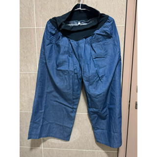 Gennie’s 奇妮 寬版打褶造型 孕婦牛仔褲（新品）