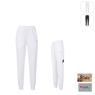 【FILA】女性 抗UV 吸濕排汗 針織長褲-白色 5PNY-1324-WT