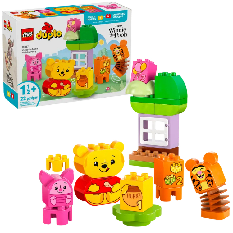【台南樂高 益同趣】<蝦皮$555>LEGO 10457 小熊維尼的生日派對 得寶系列 DUPLO 嬰幼兒樂高積木