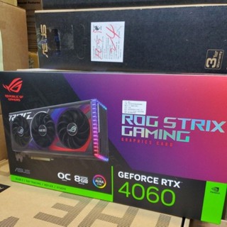 顯示卡空盒ASUS ROG STRIX GAMING 4060 OC 8GB 顯示卡包裝盒 內有泡棉