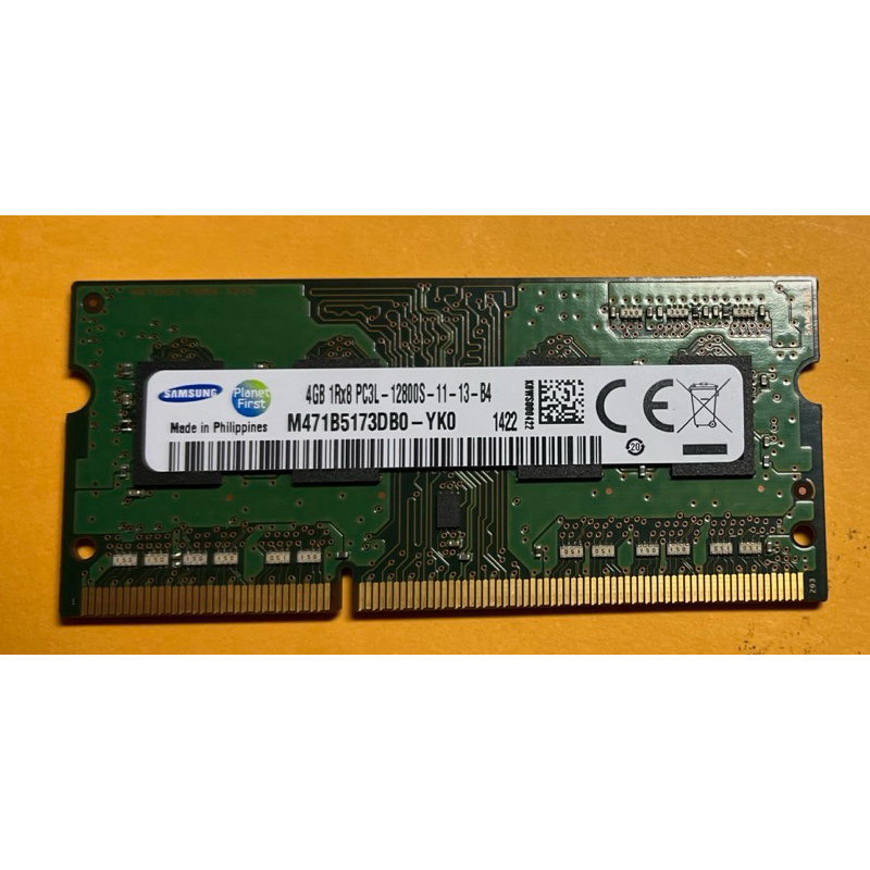 SAMSUNG 筆記型電腦用 DRAM 4GB 1600MHz 1.35V DDR3L 二手
