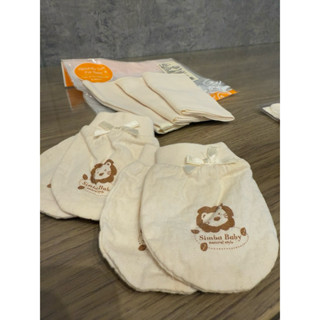 《全新現貨》Simba小獅王辛巴 原胚紗布手帕3入組&嬰兒潔牙手指套3入&嬰兒手套2雙