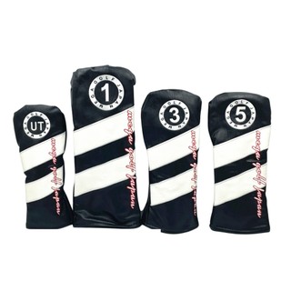 【MEGA GOLF】簡約黑白高爾夫木桿套1.3.5.UT(木桿套球桿套)