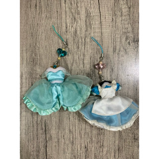 【日本迪士尼商店 Disney Store】茉莉公主 愛麗絲夢遊仙境 Alice 洋裝禮服裙子 螢幕擦吊飾