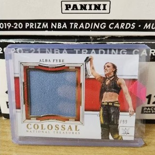 Panini National Treasures Alba Fyre 限量99 85/99 用品 Patch WWE