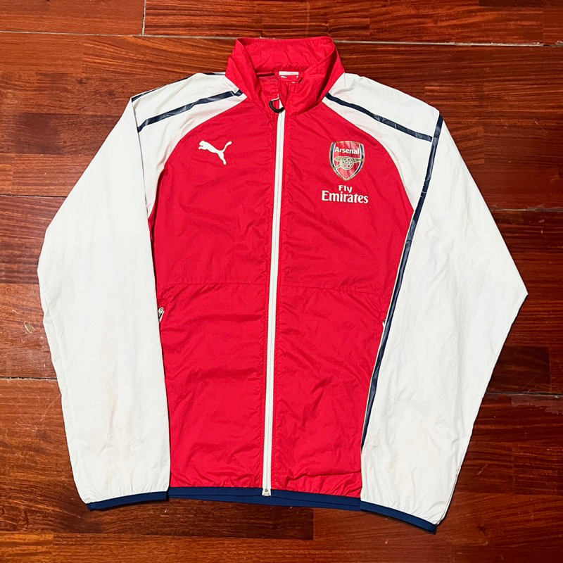 14-15 Arsenal AFC Football Puma Jacket 英超 輕薄風衣 防風運動外套 足球球衣夾克