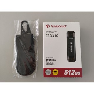 Transcend 創見 ESD310 512GB 行動固態硬碟-黑色