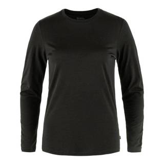 Fjallraven Abisko Wool LS W 84102 羊毛長袖排汗衣 550黑 | 碧綠商行