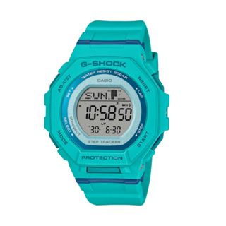 【CASIO 卡西歐】G-SHOCK 藍芽跑步訓練活力時尚 亮藍綠 纖薄運動系列 GMD-B300SC-2 43.8mm
