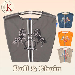 【🇯🇵日本代購_熱銷補貨🔥｜四色現貨】Ball&Chain(M/L)TWO.HORSES刺繡環保袋_四色雙馬 購物袋日本