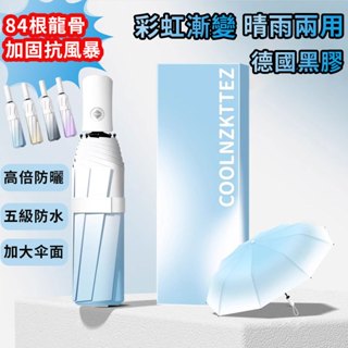 【臺灣出貨】雨傘84骨自動傘 超大黑膠傘 UV傘 折疊傘 自動傘 防曬傘 全新升級2025新款 晴雨兩用 雨傘