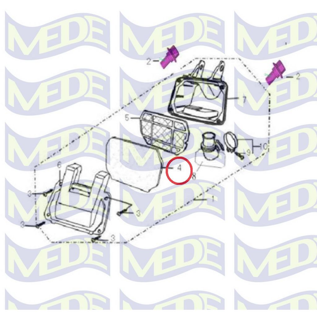~MEDE~ Gpx popz 125 原廠零件 空濾 濾心 空氣過濾 濾網 濾棉