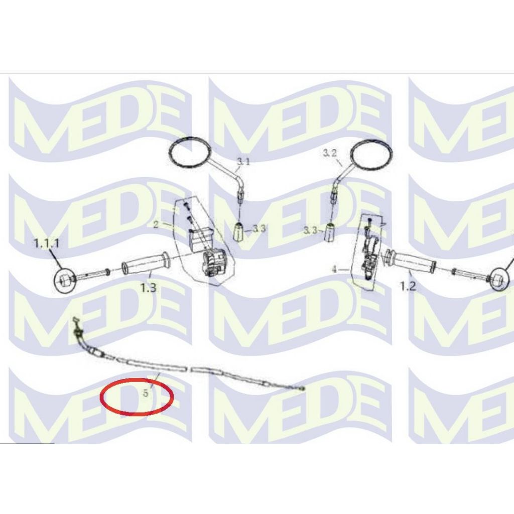 ~MEDE~ Gpx popz 125 原廠零件 油門線 節氣門線 加油線 油線