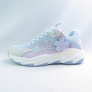 FILA 5C306Z351 櫻花 女休閒鞋 老爹鞋 運動鞋 Cherry Blossom 粉藍【iSport愛運動】