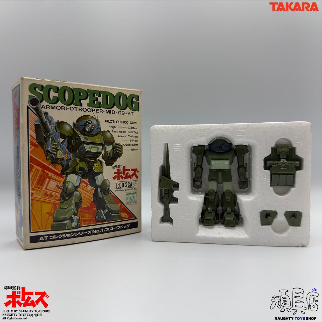 絕版美品 TAKARA 1/60 装甲騎兵ボトムズ ATM-09-ST 戦特殊部隊 SCOPEDOG 小合金 裝甲騎兵
