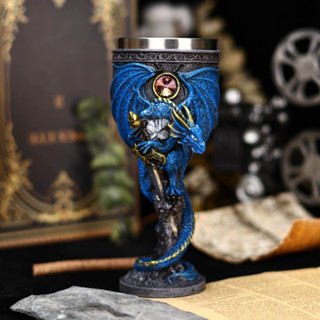 <時尚新品>酒杯 高腳杯 擺件 烈酒杯 遊戲水杯個性復古3D立體龍母紅酒杯不銹鋼龍戰士雞尾酒杯子