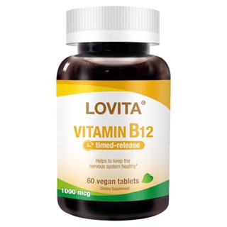 LOVITA愛維他 長效緩釋型維他命B12 1000mcg(60顆素食錠)維生素B12