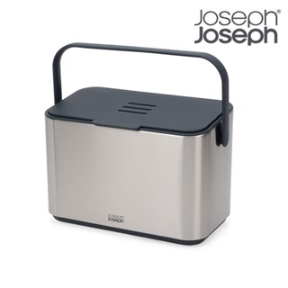 Joseph Joseph 桌上型除臭廚餘桶 4L｜除臭濾芯 抑制異味 可拆卸內桶｜官方旗艦店