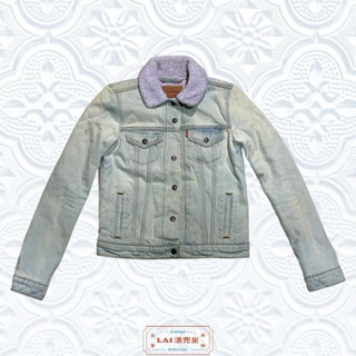 Lai溫兜｜運動品牌｜Levi’s levis 羊羔毛領牛仔外套 二手 古著 女