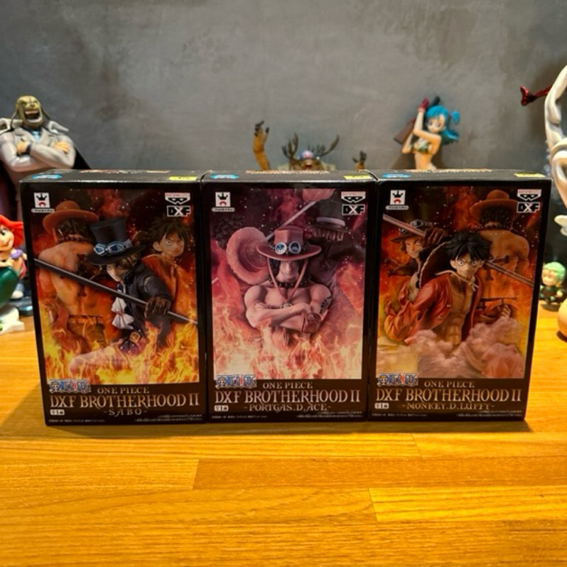 DXF 火焰三兄弟 火焰兄弟 魯夫 艾斯 薩波 薩博 金證 日版 全新 已拆展示品