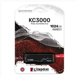 KINGSTON KC3000系列-1TB (M.2 PCIe4x4 5年保)-商用款 石墨烯散熱片7000俱樂部