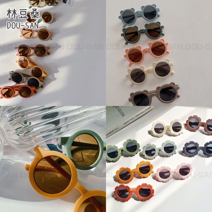 【林豆桑】現貨✨韓國同款 INS風 寶寶兒童復古圓框眼鏡/小熊框眼鏡/摺疊眼鏡/玩具眼鏡/造型眼鏡