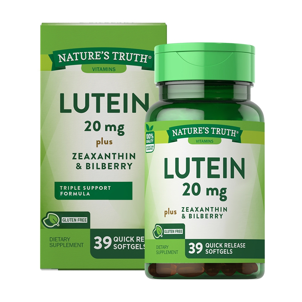Nature's Truth綠萃淨 Visi-Gold威視晶葉黃素+山桑子軟膠囊(39粒/瓶)_效期2026/2/28