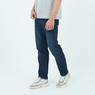 GIORDANO 男裝彈力中腰輕薄錐形牛仔褲 Blue Classics系列 01115015