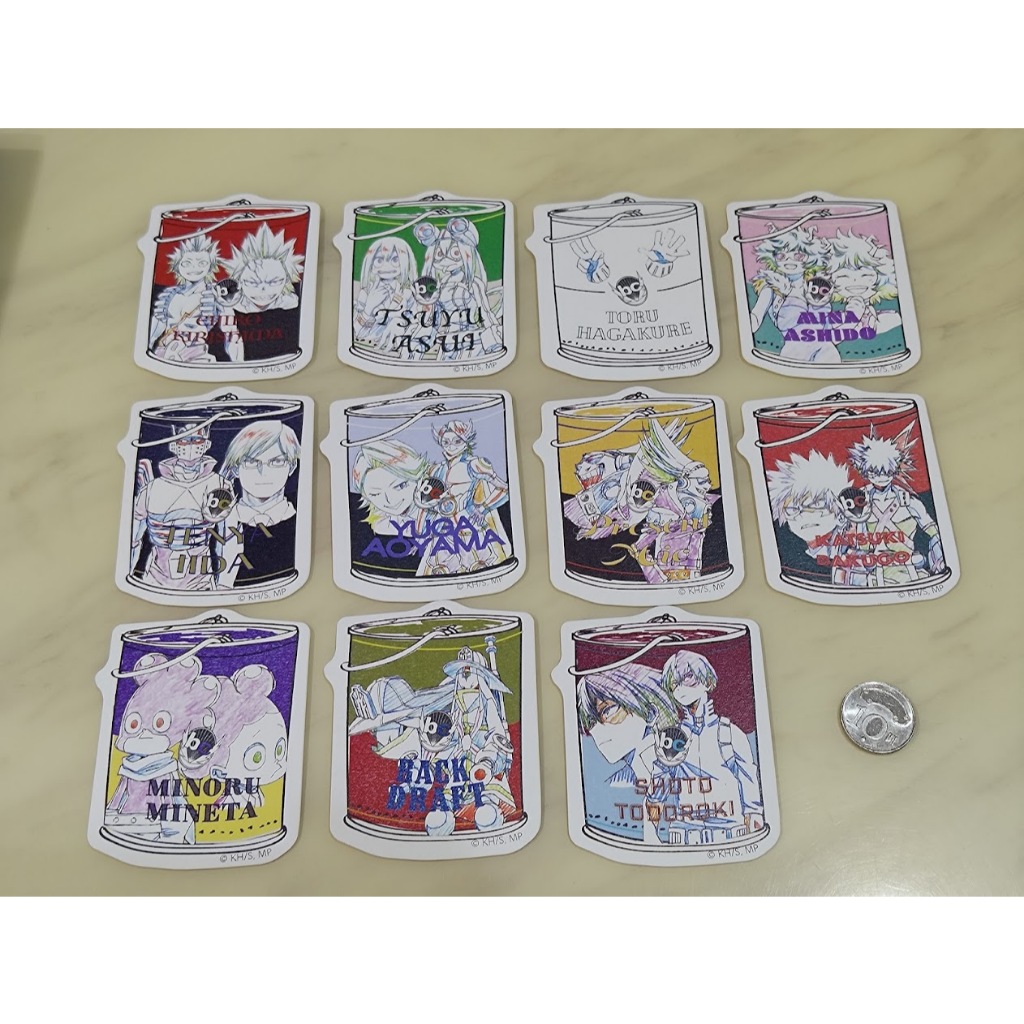 [睡睡蛙小池] 我的英雄學院 杯墊 文房具 切島锐兒郎 蛙吹梅雨 爆豪勝己 禮物麥克風 轟焦凍 青山優雅 葉隱透 爆燃